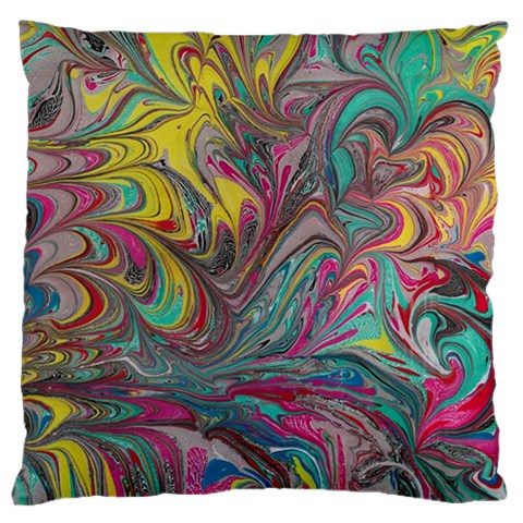 Abstract marbling swirls Large Flano Cushion Case (Two Sides) from ArtsNow.com Front