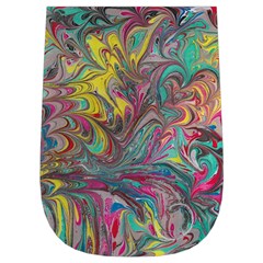 Abstract marbling swirls Wristlet Pouch Bag (Small) from ArtsNow.com Left Side