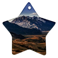 Mountain Patagonian Landscape, Santa Cruz, Argentina Star Ornament (Two Sides) from ArtsNow.com Front