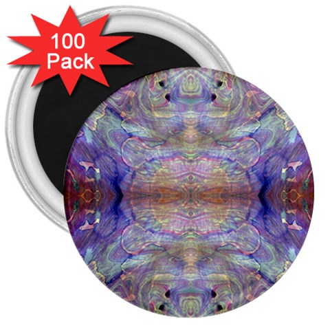 Amethyst Marbling 3  Magnets (100 pack) from ArtsNow.com Front