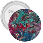Psychedelic marbling patterns IV 3  Buttons