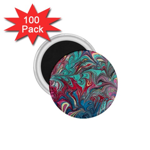 Psychedelic marbling patterns IV 1.75  Magnets (100 pack)  from ArtsNow.com Front