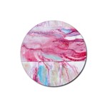 Abstract marbling Rubber Round Coaster (4 pack) 