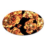 Copper Floral Oval Magnet