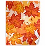 Autumn Leaves Pattern Canvas 12  x 16 