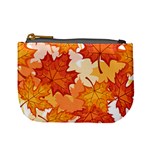 Autumn Leaves Pattern Mini Coin Purse