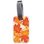 Autumn Leaves Pattern Luggage Tag (two sides)