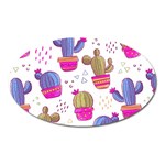 Cactus Love 4 Oval Magnet
