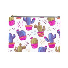 Cactus Love 4 Cosmetic Bag (Large) from ArtsNow.com Front