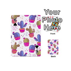 Cactus Love 4 Playing Cards 54 Designs (Mini) from ArtsNow.com Front - Spade6