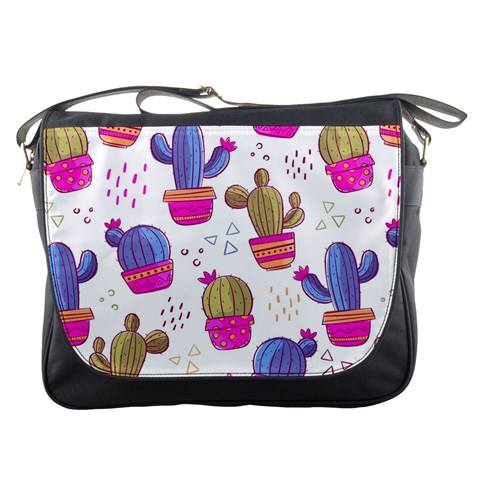 Cactus Love 4 Messenger Bag from ArtsNow.com Front