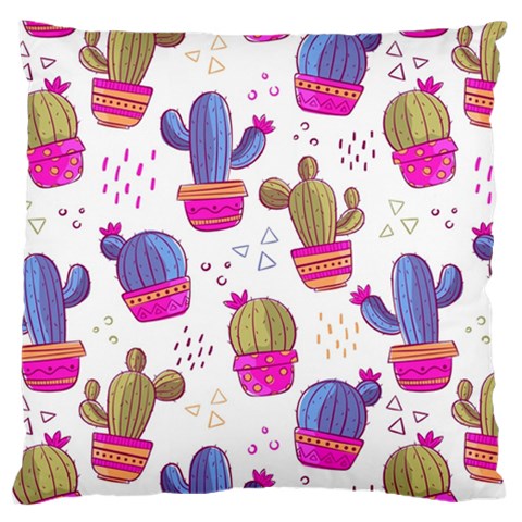 Cactus Love 4 Large Flano Cushion Case (Two Sides) from ArtsNow.com Front