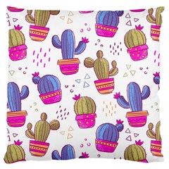 Cactus Love 4 Large Flano Cushion Case (Two Sides) from ArtsNow.com Back