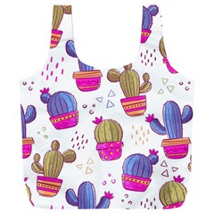 Cactus Love 4 Full Print Recycle Bag (XXL) from ArtsNow.com Front