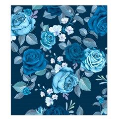 Blue Floral Print  Duvet Cover Double Side (King Size) from ArtsNow.com Back