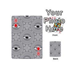 Eye Pattern Playing Cards 54 Designs (Mini) from ArtsNow.com Front - Diamond8