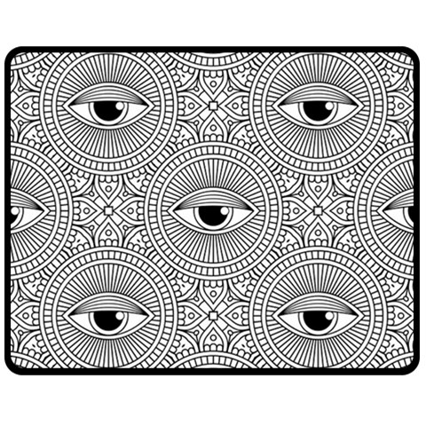 Eye Pattern Double Sided Fleece Blanket (Medium)  from ArtsNow.com 58.8 x47.4  Blanket Front