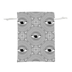 Eye Pattern Lightweight Drawstring Pouch (L) from ArtsNow.com Front