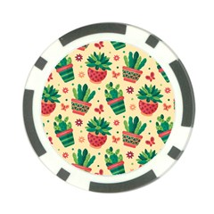 Cactus Love  Poker Chip Card Guard from ArtsNow.com Back