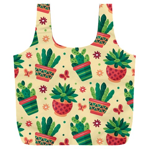 Cactus Love  Full Print Recycle Bag (XXL) from ArtsNow.com Front