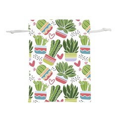 Cactus Love  Lightweight Drawstring Pouch (L) from ArtsNow.com Front