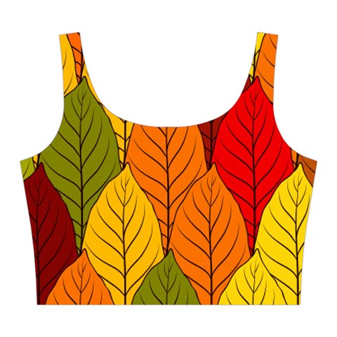 Autumn Leaves Midi Sleeveless Dress from ArtsNow.com Top Front