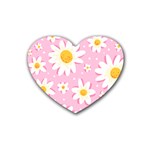 Sunflower Love Rubber Coaster (Heart) 