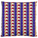 Colorful triangles pattern, retro style theme, geometrical tiles, blocks Standard Flano Cushion Case (Two Sides)