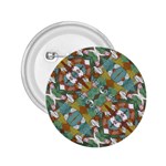 Multicolored Collage Print Pattern Mosaic 2.25  Buttons