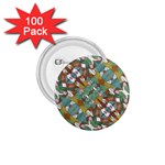 Multicolored Collage Print Pattern Mosaic 1.75  Buttons (100 pack) 