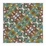 Multicolored Collage Print Pattern Mosaic Medium Glasses Cloth (2 Sides)