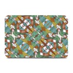 Multicolored Collage Print Pattern Mosaic Plate Mats