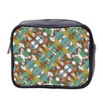 Multicolored Collage Print Pattern Mosaic Mini Toiletries Bag (Two Sides)