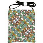 Multicolored Collage Print Pattern Mosaic Shoulder Sling Bag