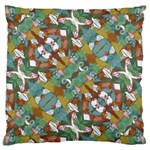 Multicolored Collage Print Pattern Mosaic Large Cushion Case (Two Sides)