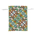Multicolored Collage Print Pattern Mosaic Lightweight Drawstring Pouch (S)