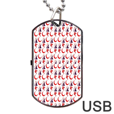 Halloween Dog Tag USB Flash (Two Sides) from ArtsNow.com Front
