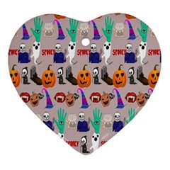 Halloween Heart Ornament (Two Sides) from ArtsNow.com Back