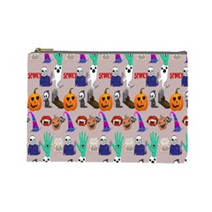 Halloween Cosmetic Bag (Large) from ArtsNow.com Front