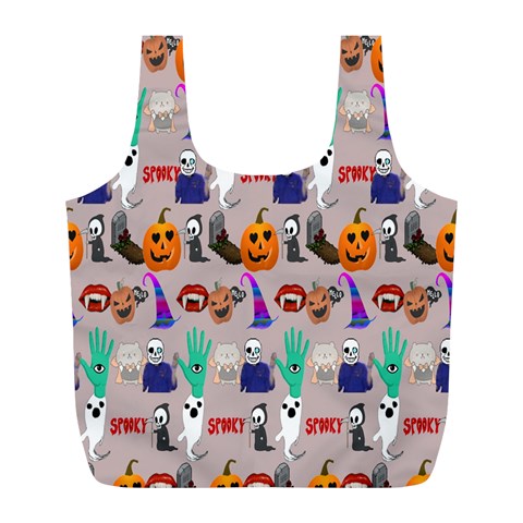 Halloween Full Print Recycle Bag (L) from ArtsNow.com Front