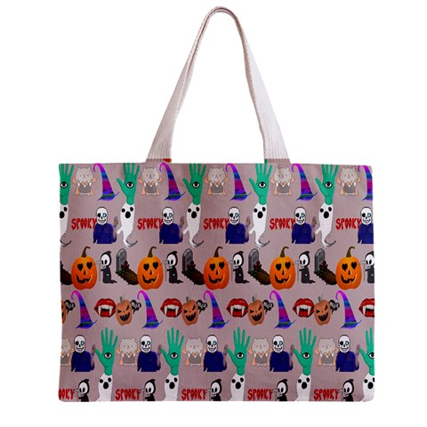 Halloween Zipper Mini Tote Bag from ArtsNow.com Front