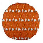 Halloween Large 18  Premium Flano Round Cushions