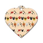 Halloween Dog Tag Heart (Two Sides)