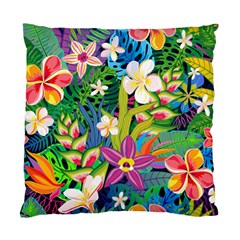 Colorful Floral Pattern Standard Cushion Case (Two Sides) from ArtsNow.com Back