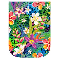 Colorful Floral Pattern Waist Pouch (Large) from ArtsNow.com Front Pocket