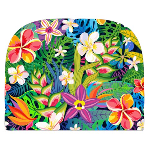 Colorful Floral Pattern Makeup Case (Large) from ArtsNow.com Front