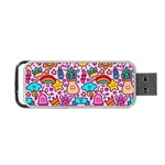 Colourful Funny Pattern Portable USB Flash (One Side)