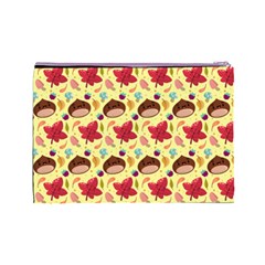 Cute Leaf Pattern Cosmetic Bag (Large) from ArtsNow.com Back