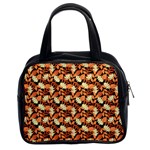 Autumn Leaves Orange Pattern Classic Handbag (Two Sides)