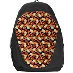 Autumn Leaves Orange Pattern Backpack Bag
